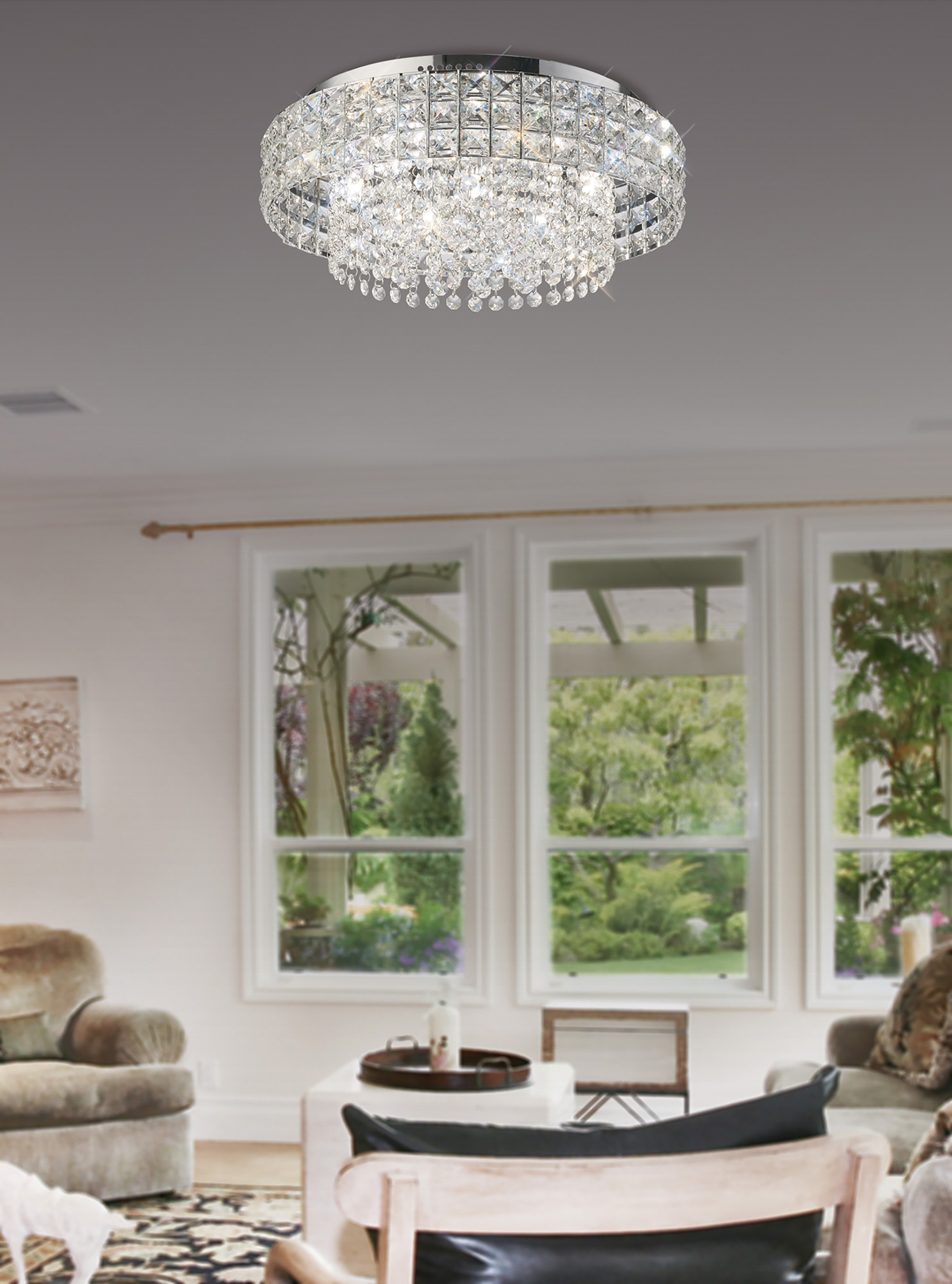 Edison Crystal Ceiling Lights Diyas Flush Crystal Fittings Edison Crystal Ceiling Lights Diyas Flush Crystal Fittings